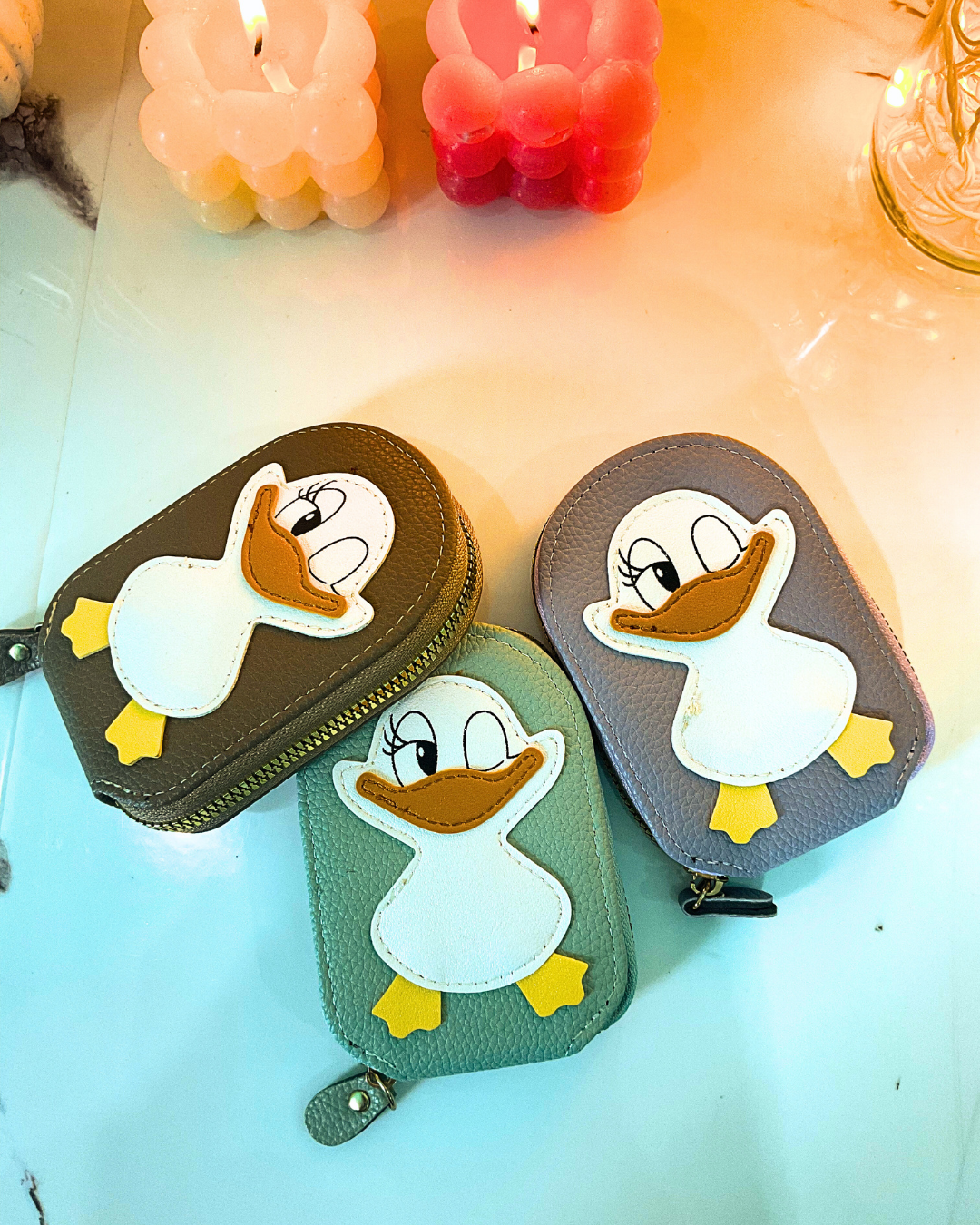 Girls Card Bag Travel Card Holder With 10 Compartments Wallet Organizer Bag