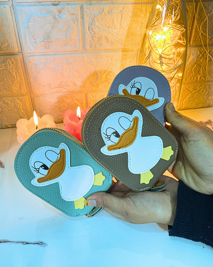 Girls Card Bag Travel Card Holder With 10 Compartments Wallet Organizer Bag