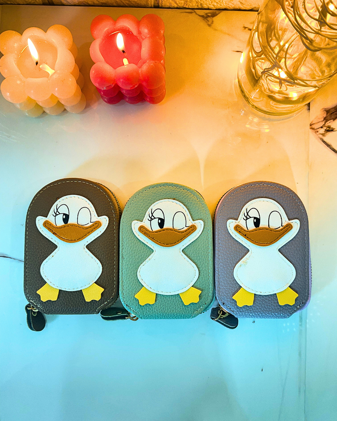 Girls Card Bag Travel Card Holder With 10 Compartments Wallet Organizer Bag