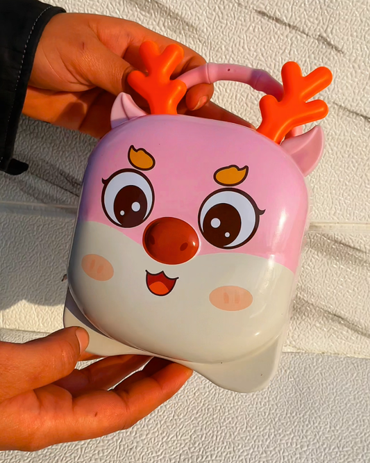 Premium Metal Character Piggy Bank with Secure Lock & Key