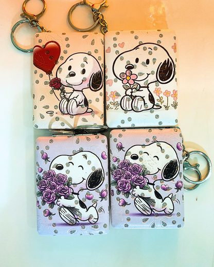 Cute Mini Mirror Wallet Keychain – Aesthetic Coin & Accessory Holder for Girls