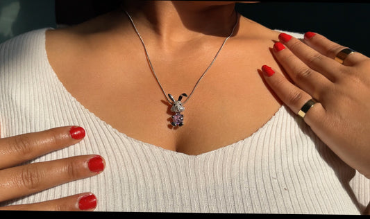 ✨ Cute Rabbit Bunny Pendant Necklace ✨ Anti-Tarnish | Trendy Korean Style | Perfect Gift for Girls 💖